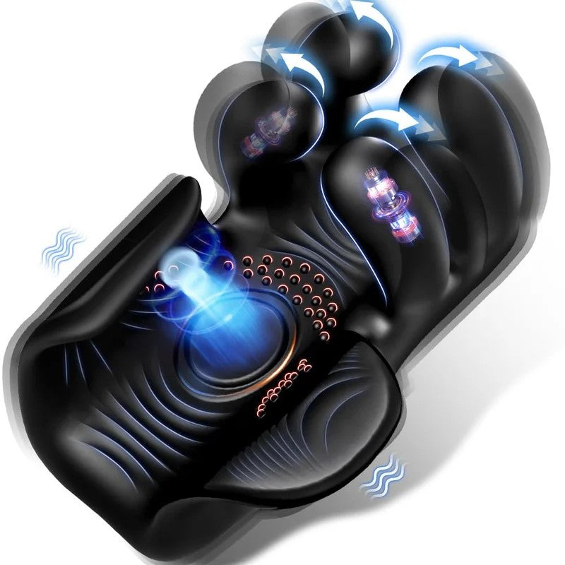 SuperLoveMagicTrainerTapping&VibratingMasturbatorBlack