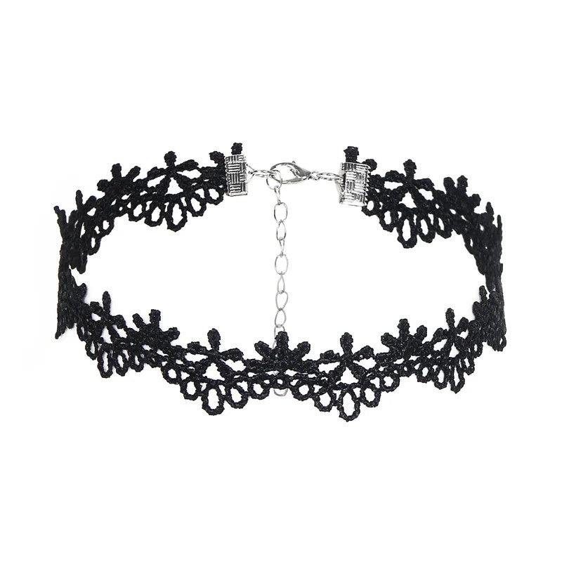 SuperLoveSexyLaceFloralChokerBlack