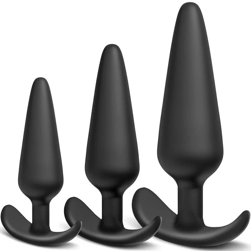 SuperLoveSiliconeAnalPlugTrainingSetforBeginners&AdvancedBlack