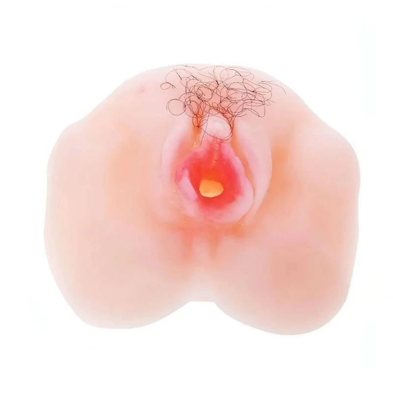 SuperrealistischervibrierenderVagina-MasturbatormitHaaren–Multispeed,FleshPink