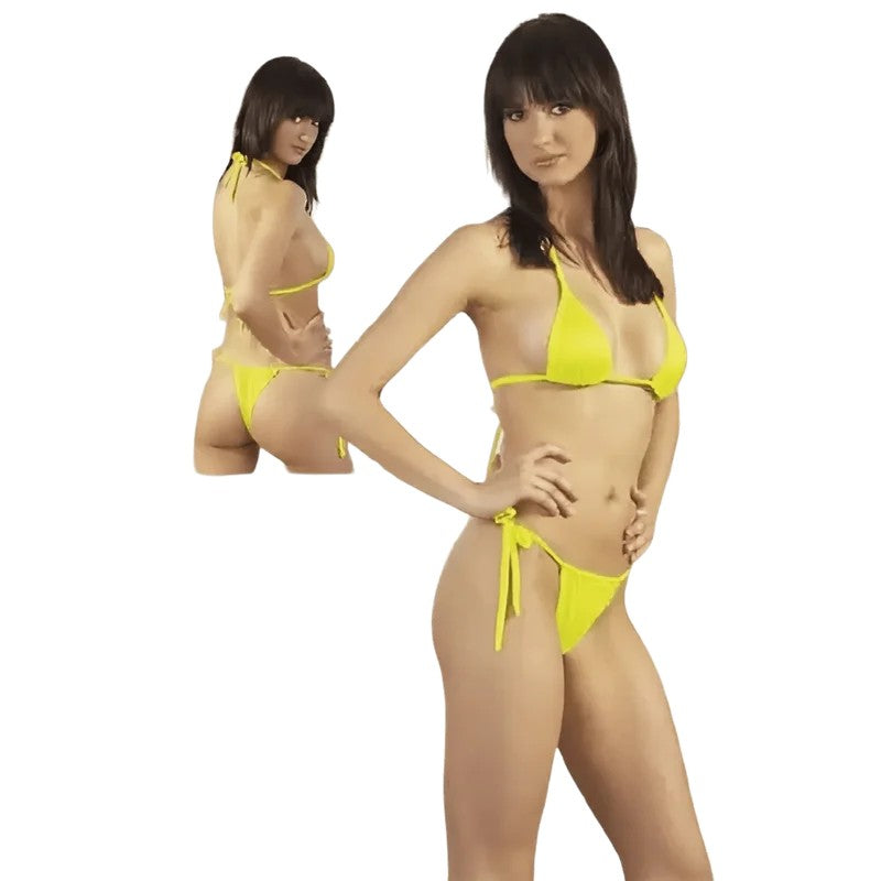 SupersexyfluoreszierendesgelbesOutfit