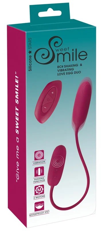 SweetSmileRCShaking&vibratingLoveEggDuo
