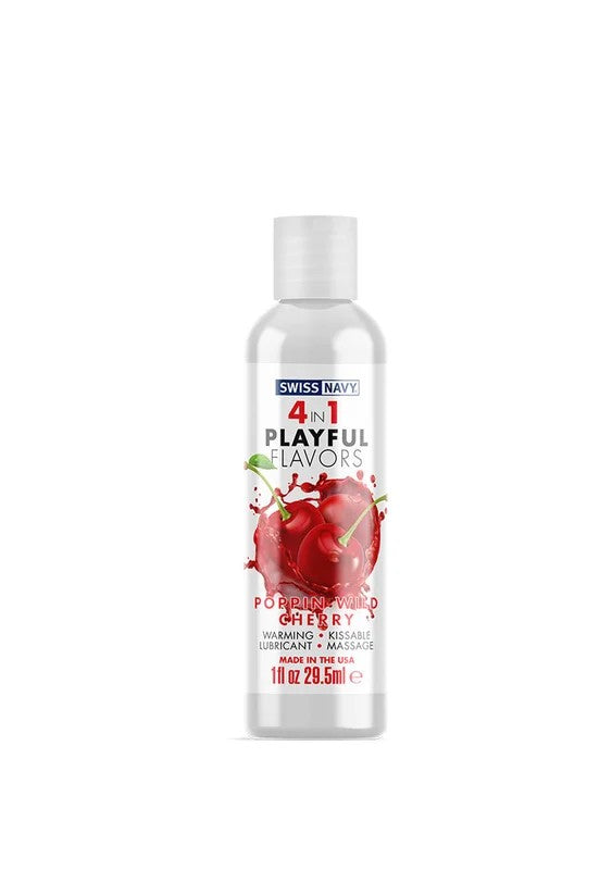 SwissNavy–Playful4In1GleitmittelmitWildkirschgeschmack–30ml