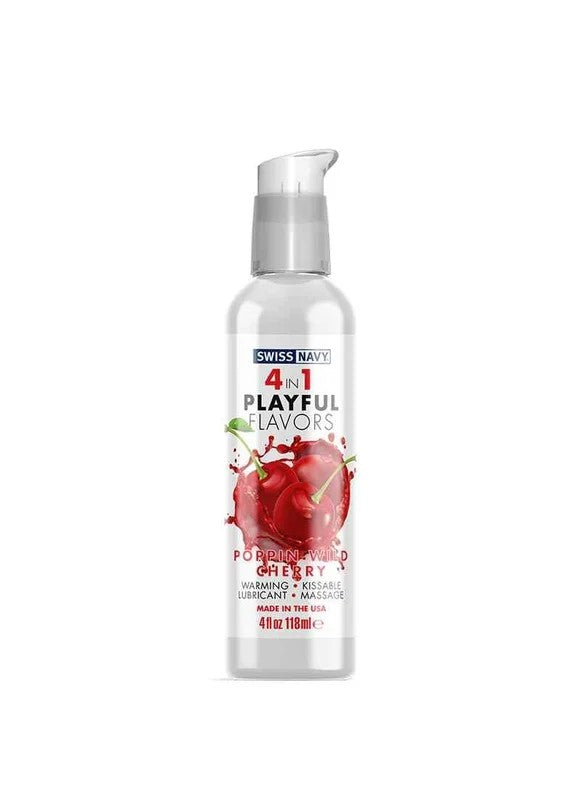 SwissNavyPlayful4-In-1-GleitmittelWildCherry-Geschmack118ml