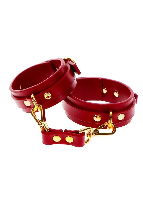 Taboomanklecuffsred,gold