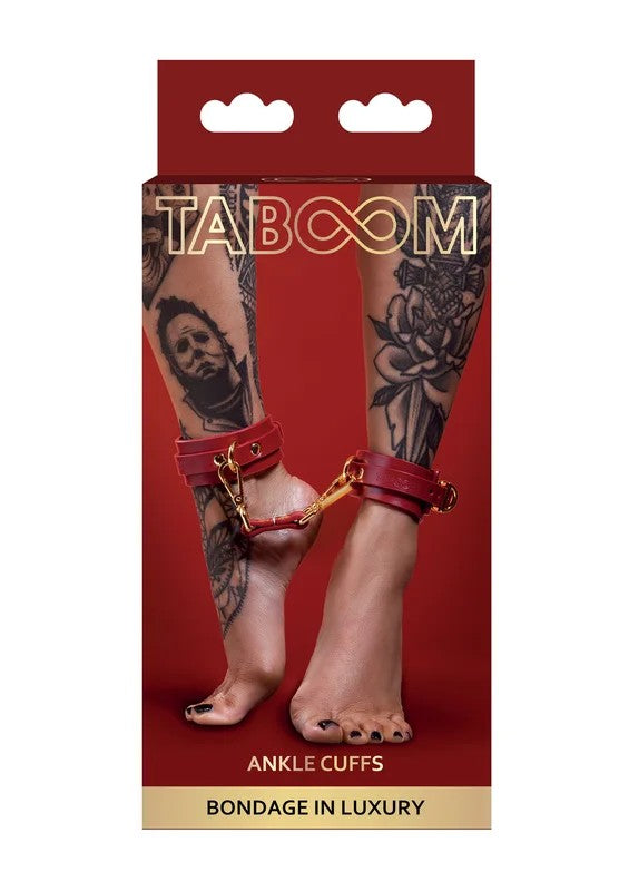 TaboomRedLineVeganAnkleCuffs