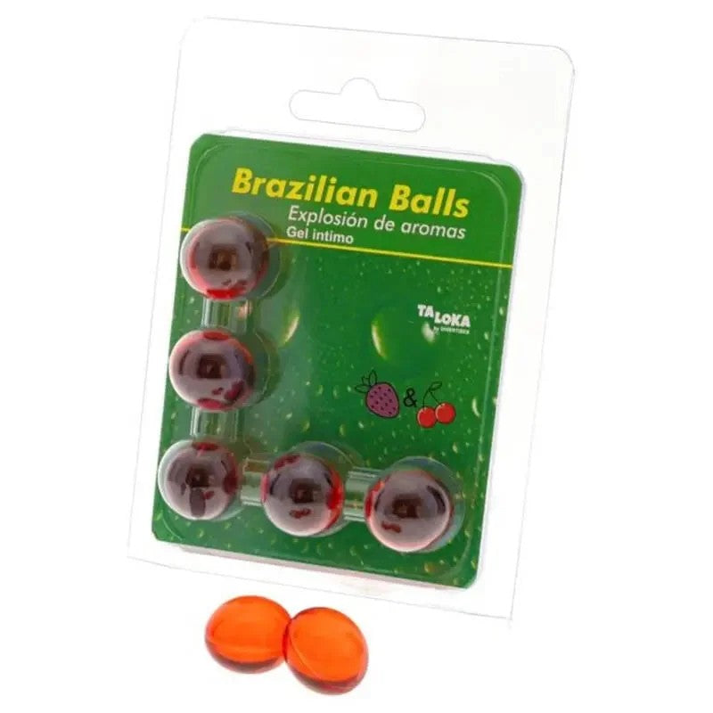TALOKA–5BRASILIANISCHEKUGELN,ERDBEEREUNDKIRSCH-INTIM-GEL