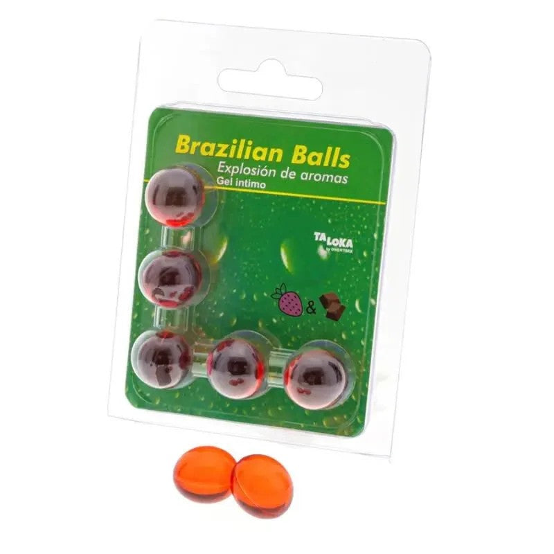 TALOKA–5BRASILIANISCHEKUGELN,ERDBEEREUNDSCHOKOLADE,INTIMGEL