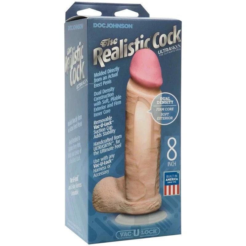 TheRealisticCockUR3–20cm.(8.00inch)White