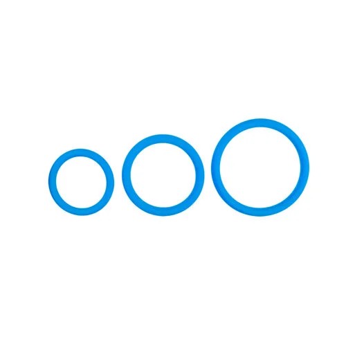 ThreeSizeCockRingSetBlue