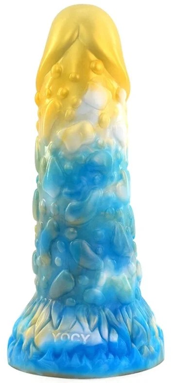 ToadykDildo17x6cmGold-Blue