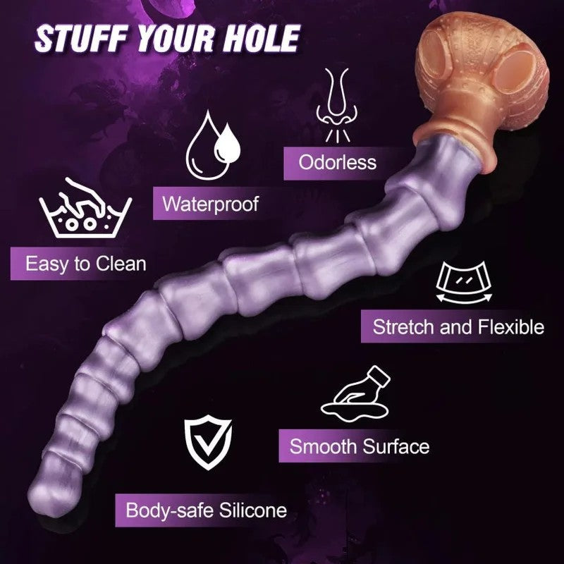 Totenkopf-Analkugeln,14ZolllangerDildo–Fantasie-Silikon,allmählichesMasturbierenfürFrauen,Sexspielzeug