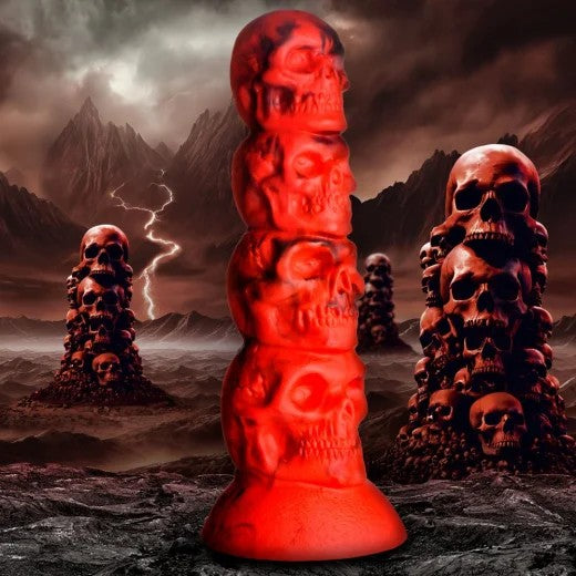 Totenkopf-DildoCreatureCocks„Doom“m.SaugfussSilikon