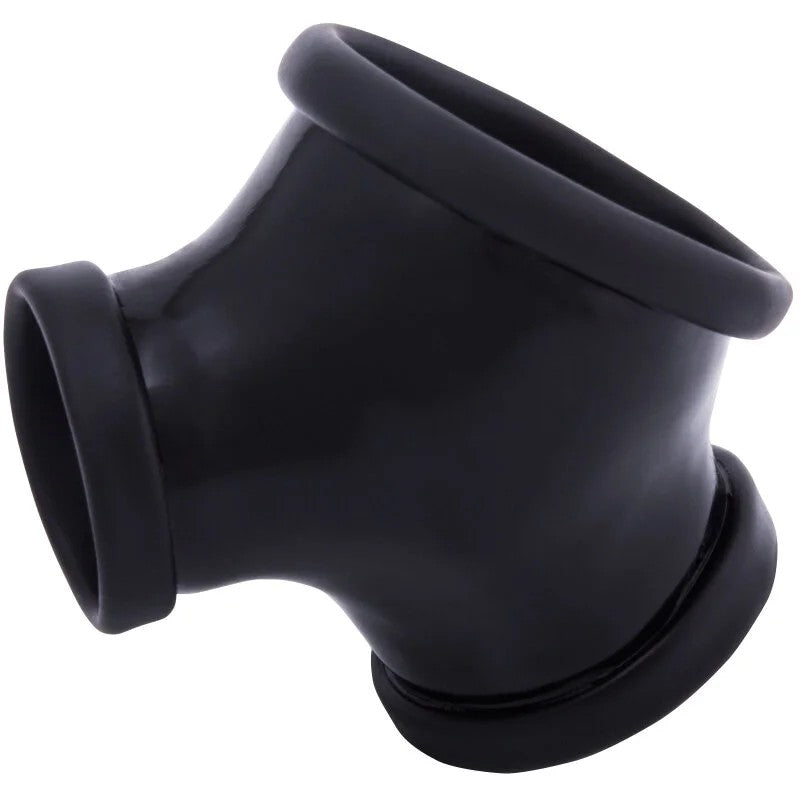 ToylieLatexPenisSleeveGilwithpenisandtesticleringdifferentcolors„HandmadeinGermany“black