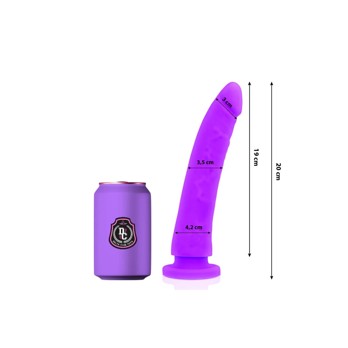 TOYSLILADILDOMEDIZINISCHESSILIKON20CM-O-4CMVONDELTACLUB