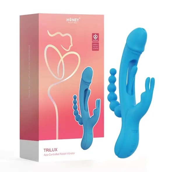 TriluxRabbitVibratorBlue
