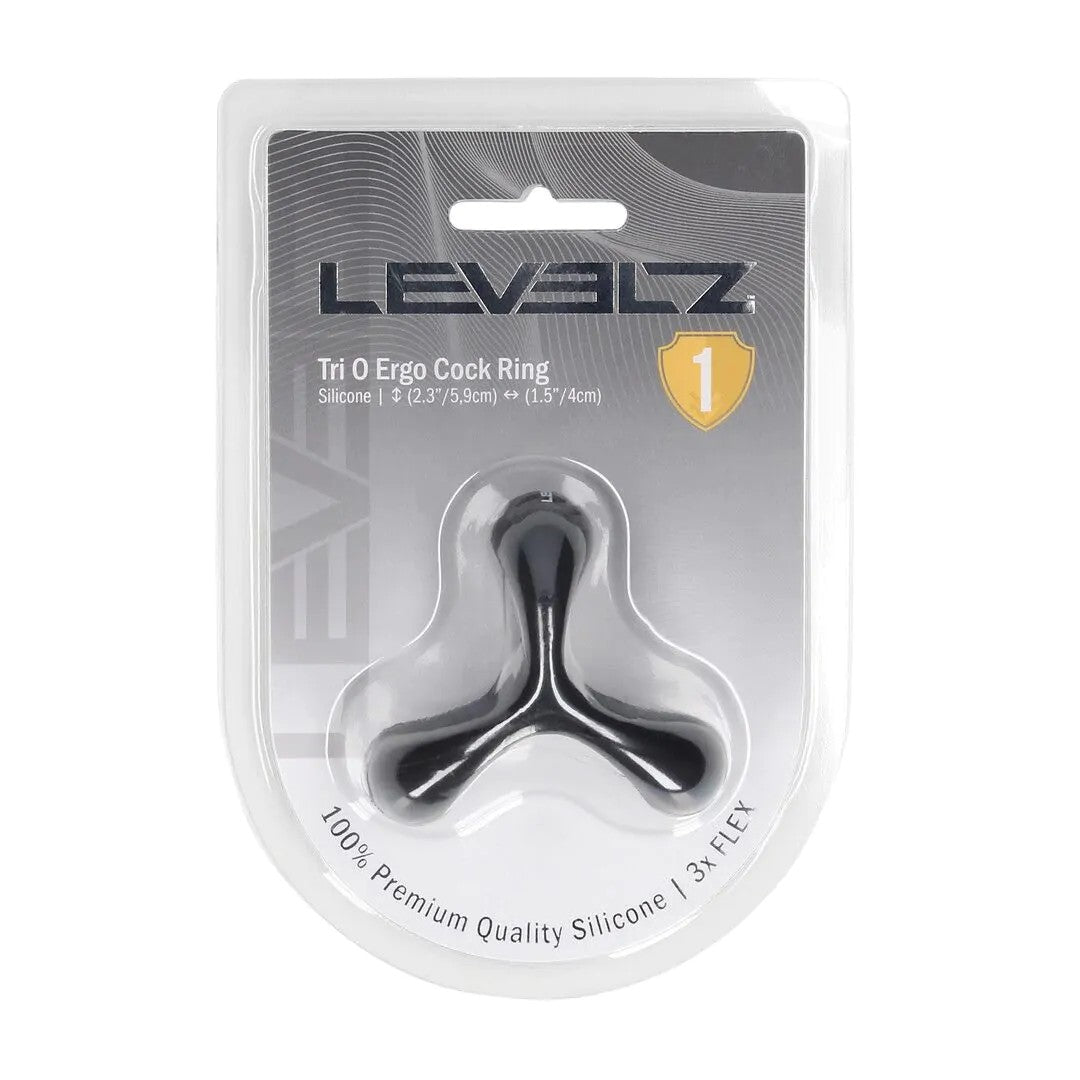 TriOErgoSiliconeCockring–Black