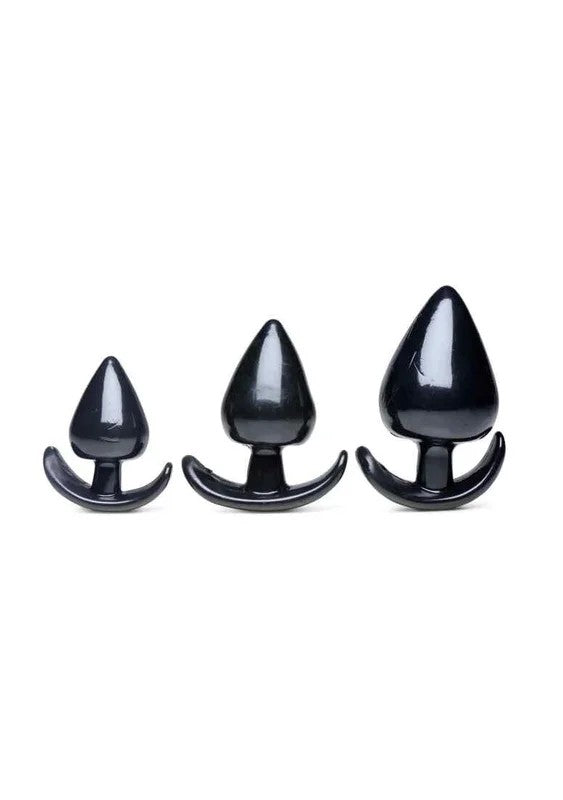TripleSpades3PieceAnalPlugSet