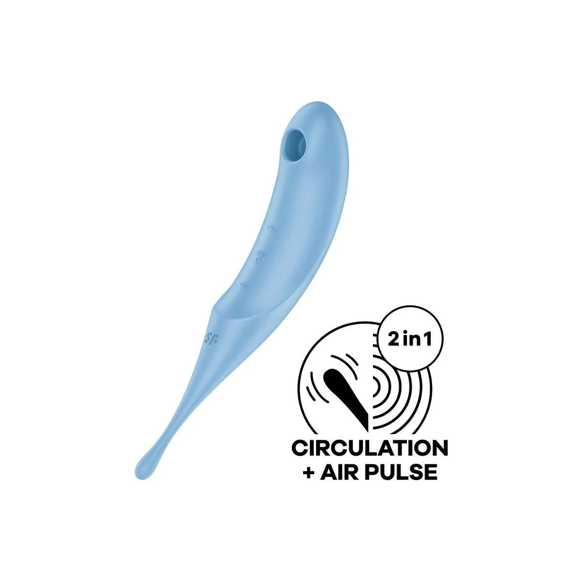 TWIRLINGPROAIRPULSESTIMULATOR&VIBRATORBLAUVONSATISFYERAIRPULSE