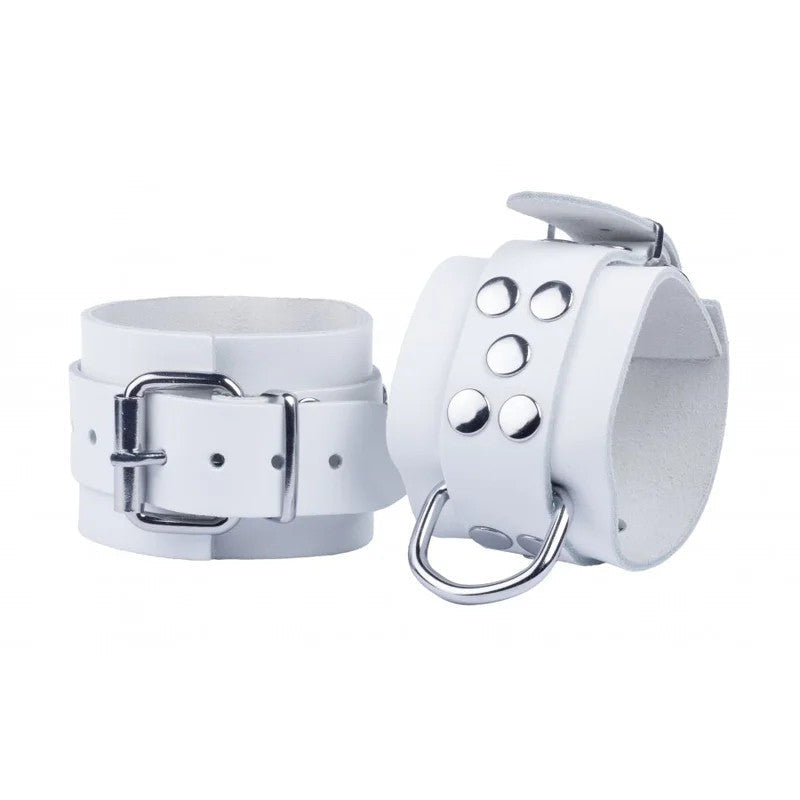 UltraWhiteLeatherHandcuffs