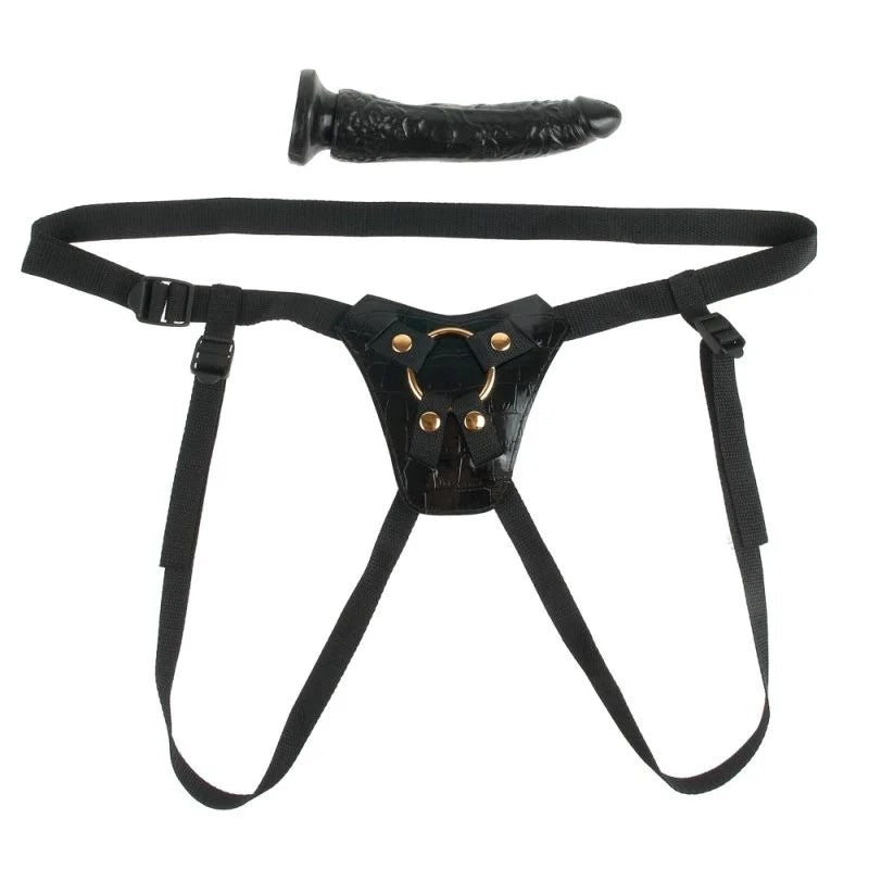 Umschnalldildo„DesignerStrap-On“,stylischerUmschnallgurtundDildoauchseparatnutzbar