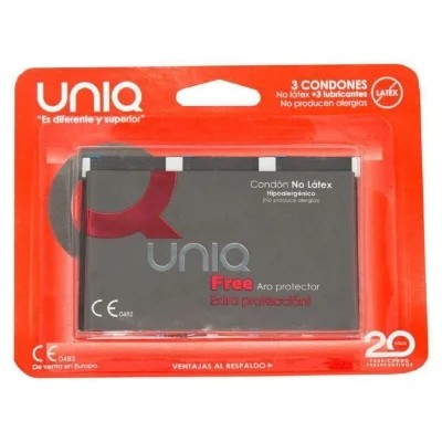 Uniq–FreeKondomeMitSchutzring3Stück.