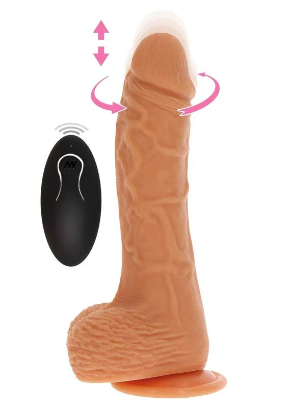 Up&DownRotatingVibrDildoLightskintone