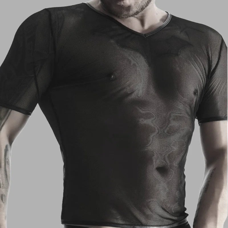 V-NeckMeshshirt