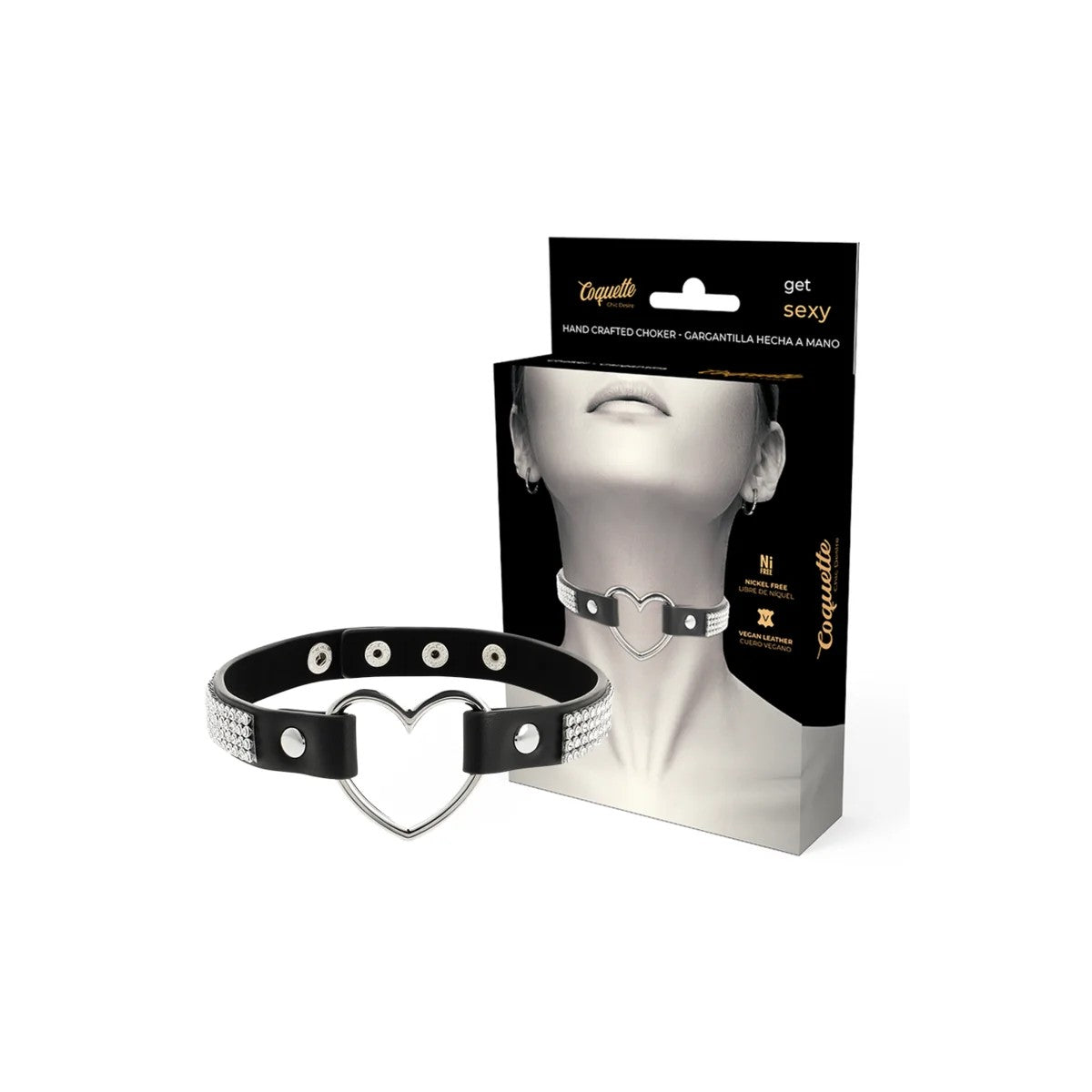 VEGANESKUNSTLEDER-HALSBANDMITHERZVONCOQUETTEACCESSORIES