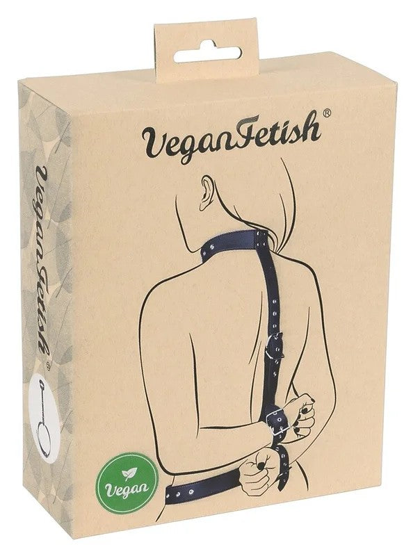 VeganFetishHals-Handfessel