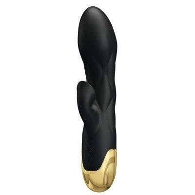 VergoldeterLuxusvibratorSchwarz|PrettyLove