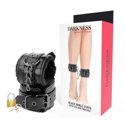 VerstellbareHandschellenAusSchwarzemLeder|Darkness