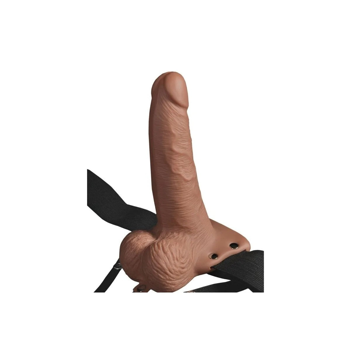 VERSTELLBARESGURTREALISTISCHERDILDOMITWIEDERAUFLADBARENHODENUNDVIBRATOR15CMVONFETISHFANTASYSERIES