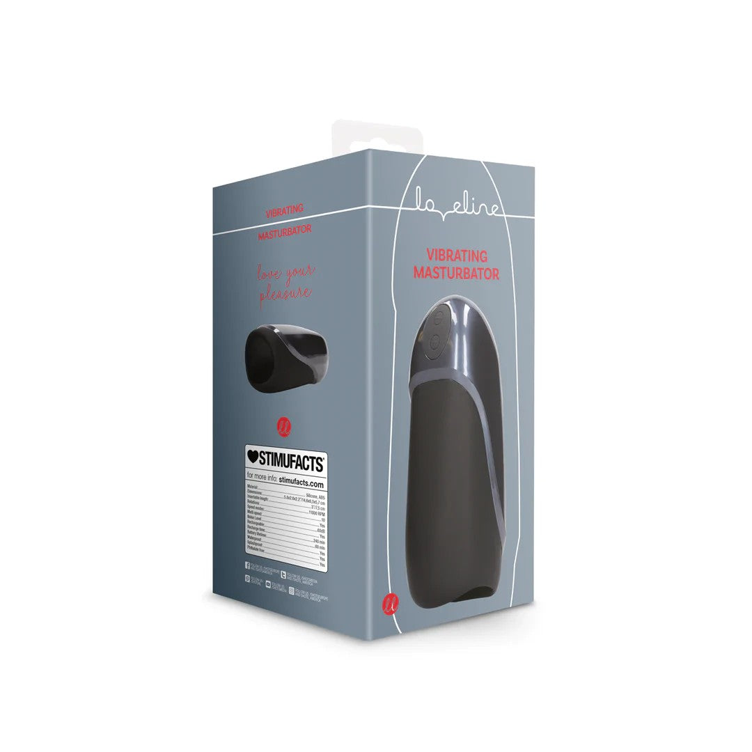 VibratingMasturbatorSleeve–LicoriceBlack