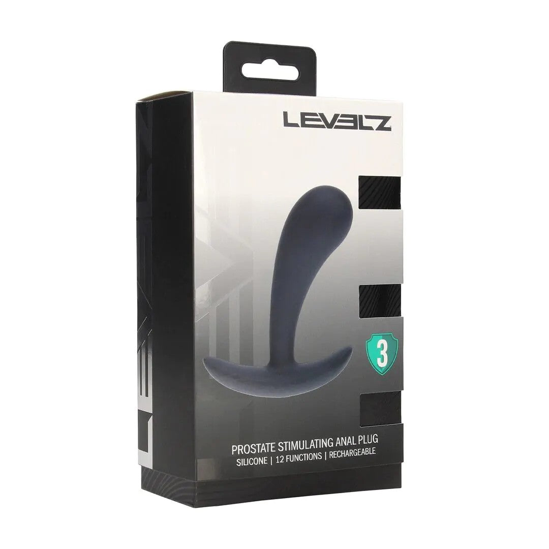 VibratingSiliconeProstateStimulatorAnalPlug–Black