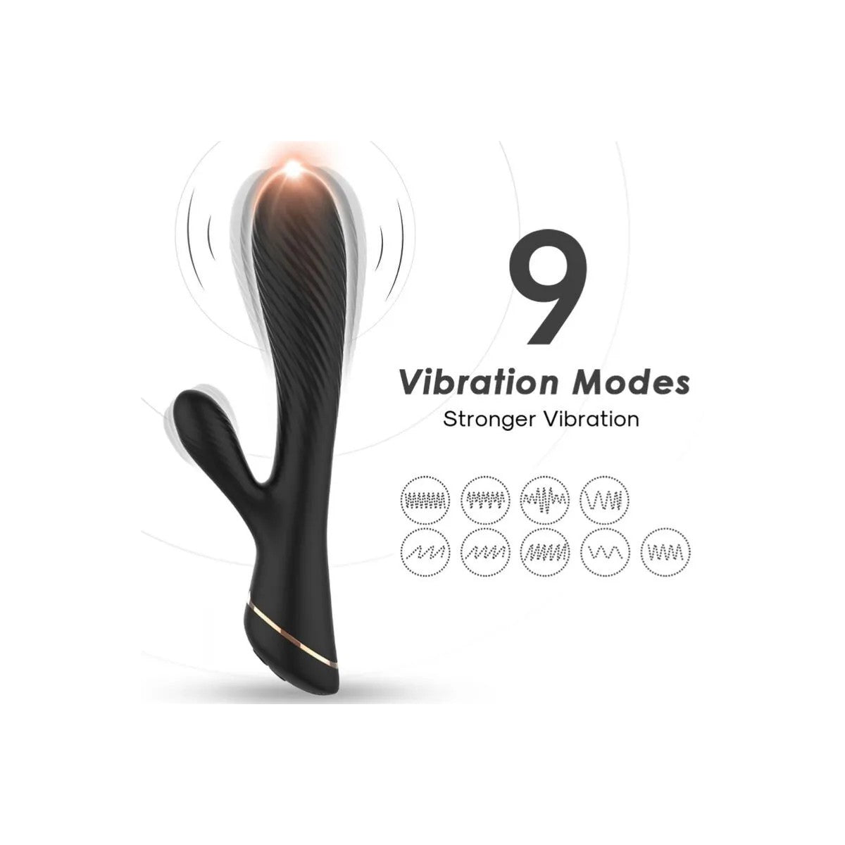 VIBRATORRABBITSILIKONSCHWARZVONARMONYVIBRATORS