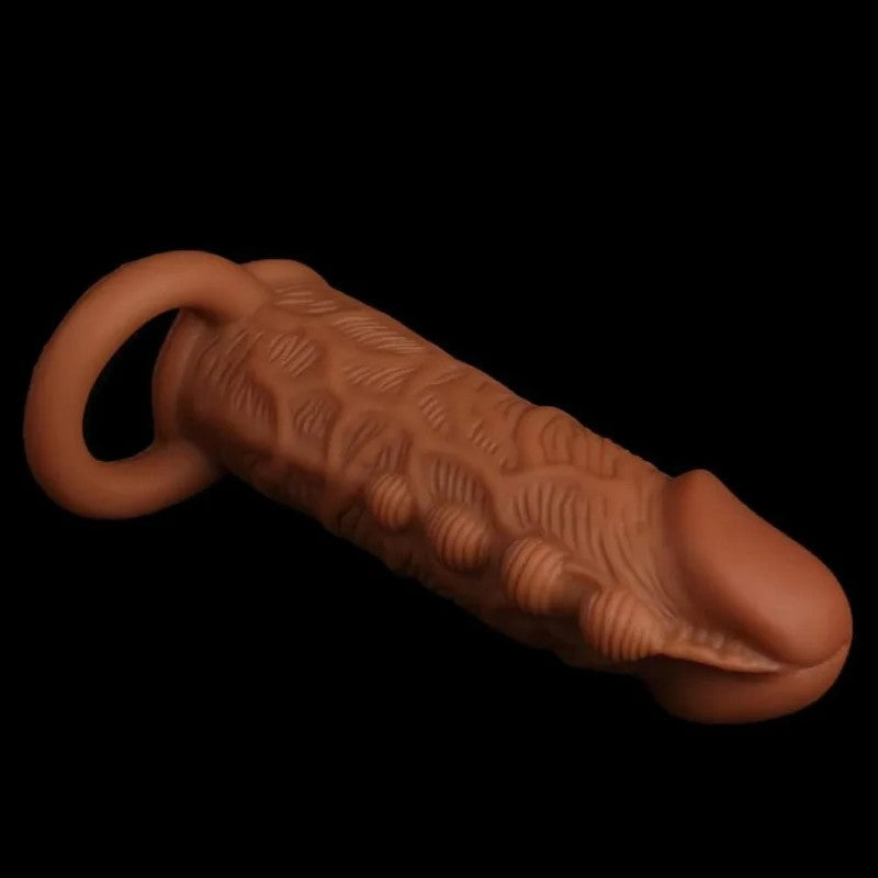 VibrierendeKugel,realistischePenishülle–SpikeClitStimulator,CockringTrainer,FantasyKondomfürMänner