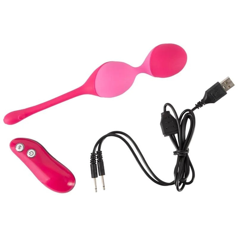 Vibrokugeln»Loveballs«,2Kugeln,82g,Ø3,8cm,7Vibrationsmodi