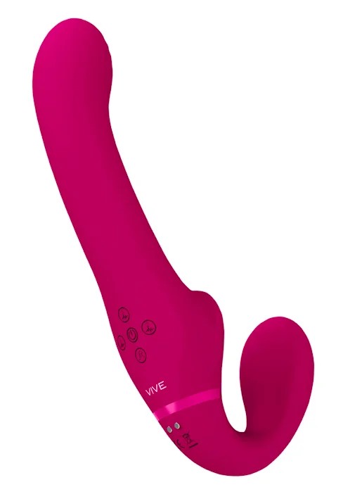 VIVEAiDualStrap-OnVibratorPink