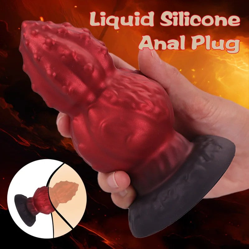 WalnutMonsterdildoButtPlug–SilikonAnalDilatorExpanderVaginalSexspielzeugfürMännerFrauen
