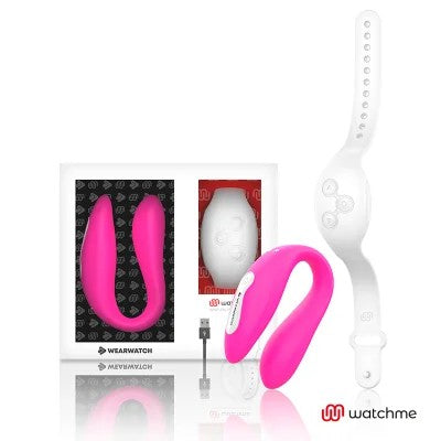 WatchmeDualTechnologyVibratorFuchsia/Snow|Wearwatch