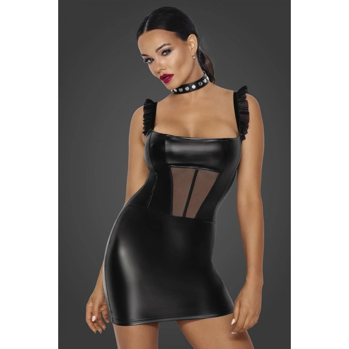 ♥WETLOOKMINIKLEIDF257VONNOIRHANDMADEFUCKINGFABULOUSCOLLECTION♥