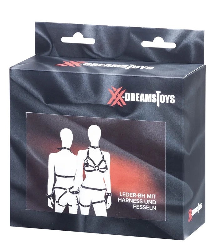 XXdreamSToysLeder-BHmitHarness&Fesseln