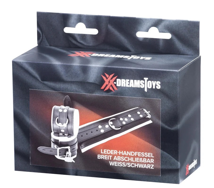 XXdreamSToysLeder-Handfesselbreit+Schloss