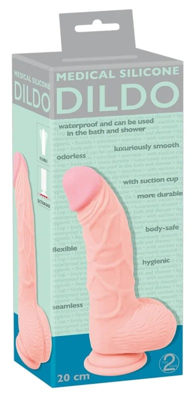 You2ToysMedicalSiliconeDildogebogen20cm
