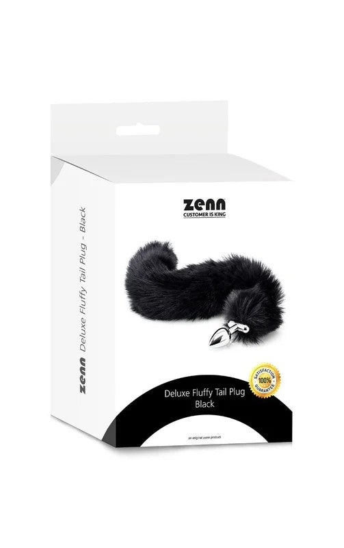 ZennDeluxeFluffyTailPlug–Black