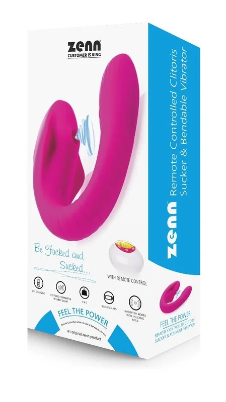 ZennMagicBoom–ClitorisSucker&BendableVibrator