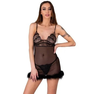 ZerunamSetBabydoll+SchwarzerTanga|LivcoCorsettiFashion